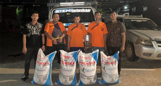 Penyelewengan Pupuk Bersubsidi 9 Ton Terbongkar, Polisi Tangkap 3 Pelaku
